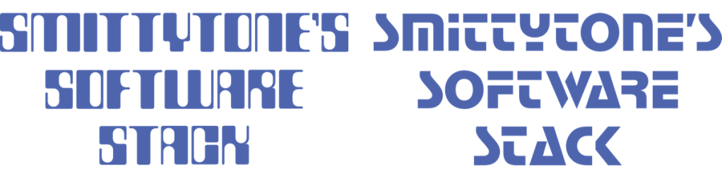 Countdown and Stop font sample