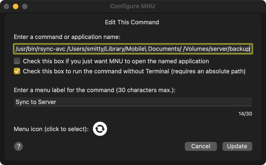 You can now escape spaces in direct commands