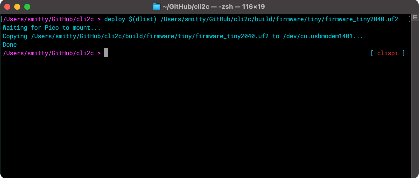 Run the script to mount the Pico and copy the file in one go